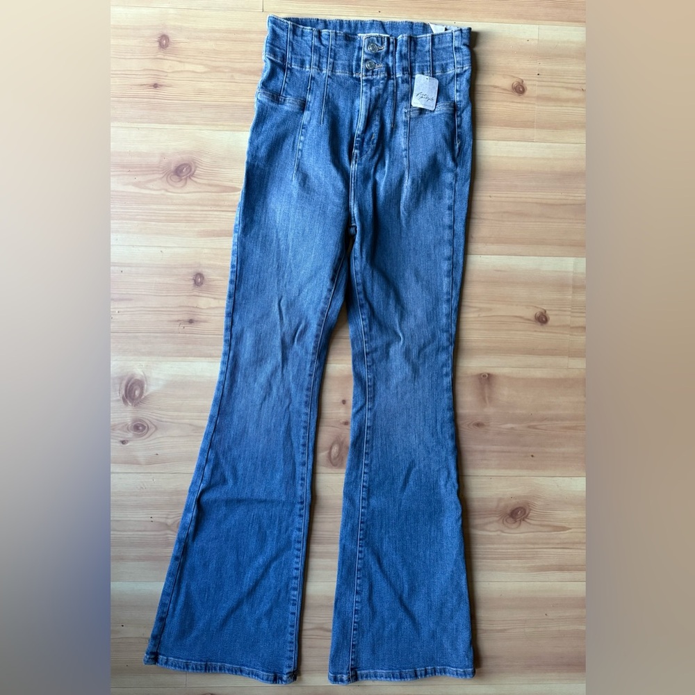 We The Free Dark Blue Flare Jeans